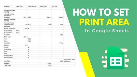 how do you set a print area in google sheets and why is it important to understand the different methods?